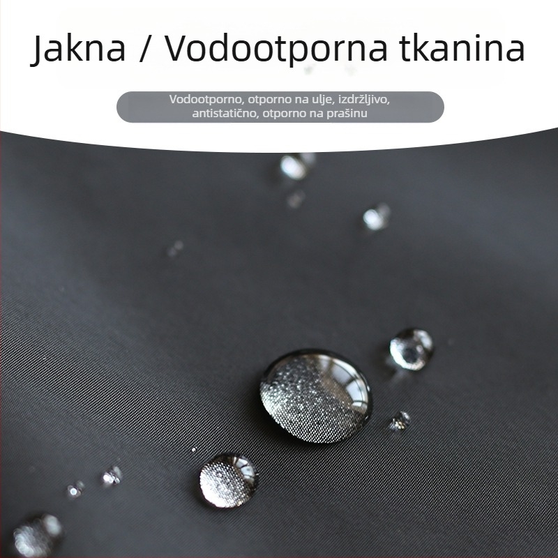 Kuharska pregača s dugim rukavima, vodootporna i otporna na masnoće, za odrasle