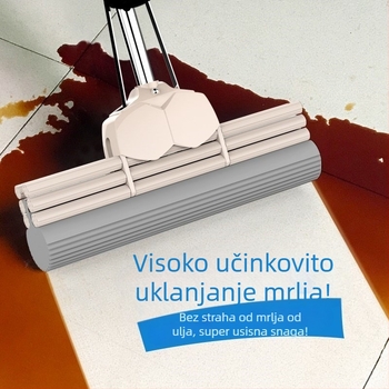 Spužvasti mop za kućnu upotrebu, velika veličina, glava od 40 cm, produženi, ekstra velika, upija, široka, zamjenska glava, izdržljiv