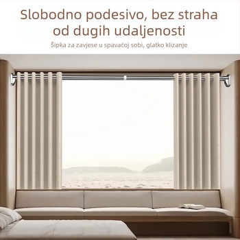 Teleskopska šipka bez bušenja za balkon – sušenje odjeće, zavjese, kupaonica i spavaća soba