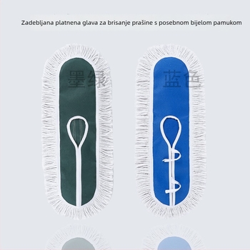 Plosna glava mopa s pamučnim vlaknima – set za zamjenu