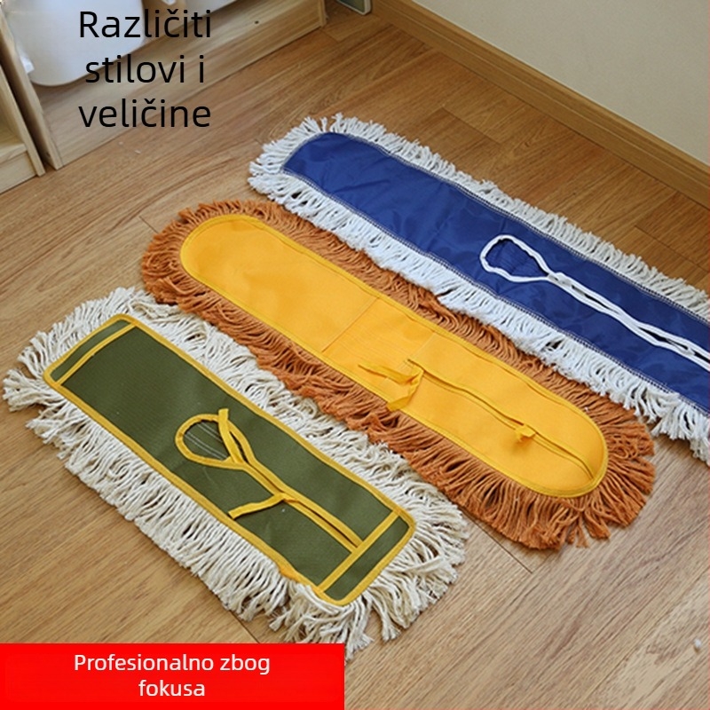 Plosna glava mopa s pamučnim vlaknima – set za zamjenu