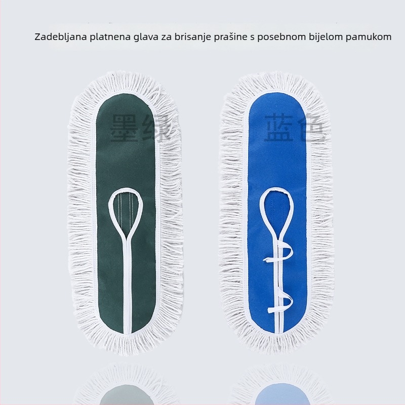 Plosna glava mopa s pamučnim vlaknima – set za zamjenu
