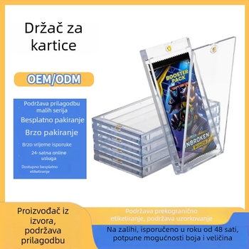 Akrilni magnetski držač kartica, deblji, dopunjivi paket za Yu-Gi-Oh, Pokémon i Ultraman kartice