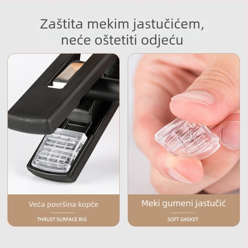 Plastične vješalice s klipsama za hlače i suknje, bez tragova, JK stil, kućna garderoba