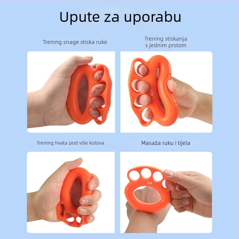Silikonski prsten za stisak – rehabilitacija jačanja prstiju i masaža ruke