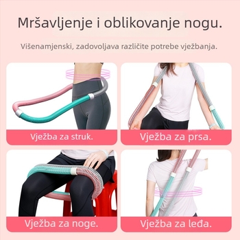 Nova mekana kružnica za tijelo s otežanim oprugama za toniziranje trbuha i cijelog tijela, nježna prema struku