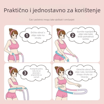 Nova mekana kružnica za tijelo s otežanim oprugama za toniziranje trbuha i cijelog tijela, nježna prema struku
