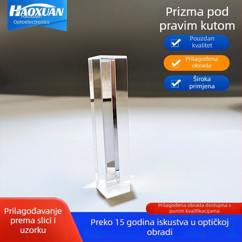 Petopriizma od optičkog stakla: prizma za ispravljanje slike i prizma za usmjeravanje optičkog puta za nivelažne uređaje, mikroskope i ciljnike