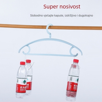 Plastična vješalica za odjeću s protukliznom površinom i širokim ramenima za kućnu upotrebu