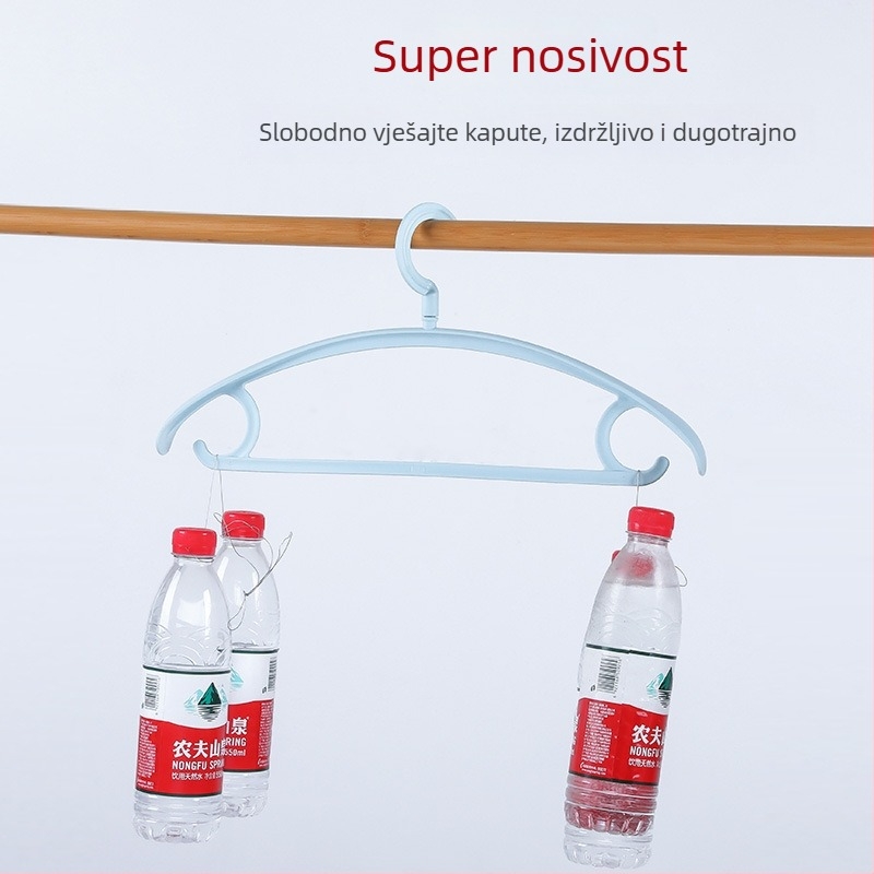 Plastična vješalica za odjeću s protukliznom površinom i širokim ramenima za kućnu upotrebu