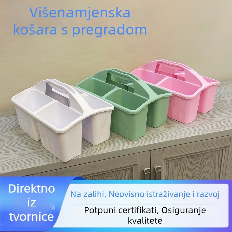 Plastična kutija za organizaciju sitnica, za grickice i igračke, kozmetiku i higijenske potrepštine — za dom i studentski dom