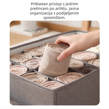 Novi stil organizatora garderobe za hlače – sklopiva kutija za pohranu s pregradama, za ladicu