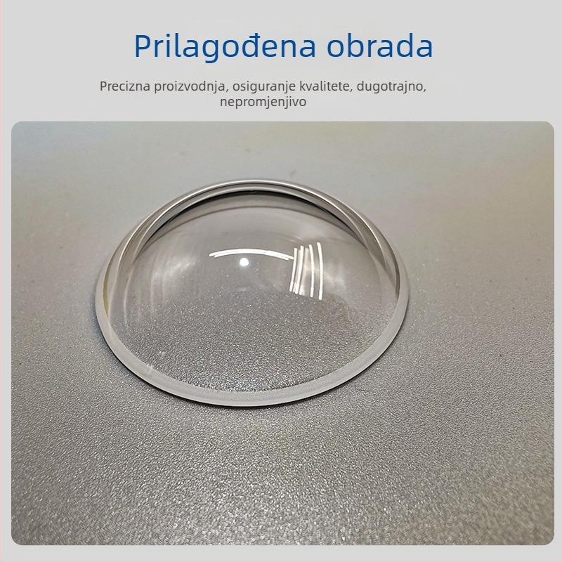 Optični sferni poklop za K9 senzor, prozirno zaštitno okno, otporan na habanje, poklopac širokokutnog objektiva