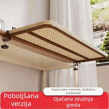 Vješalica za odjeću uz krevet u domu, sušilo s jednom šipkom od karbonskog čelika