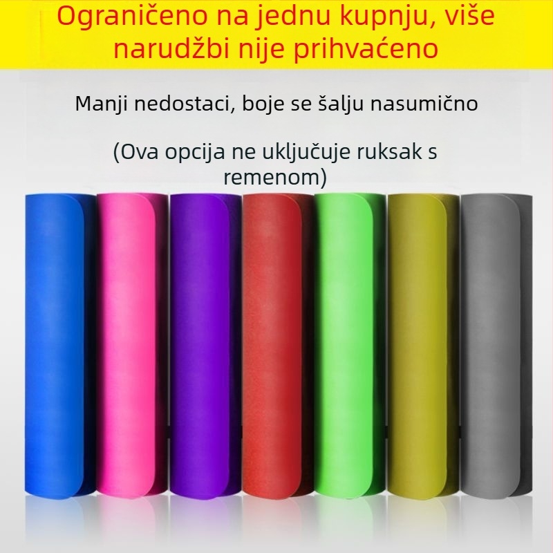 Joga podloga za početnike, deblja, šira i duža, protuklizna, za kućnu uporabu