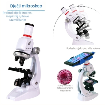 Biološki mikroskop za djecu s pametnim telefonom