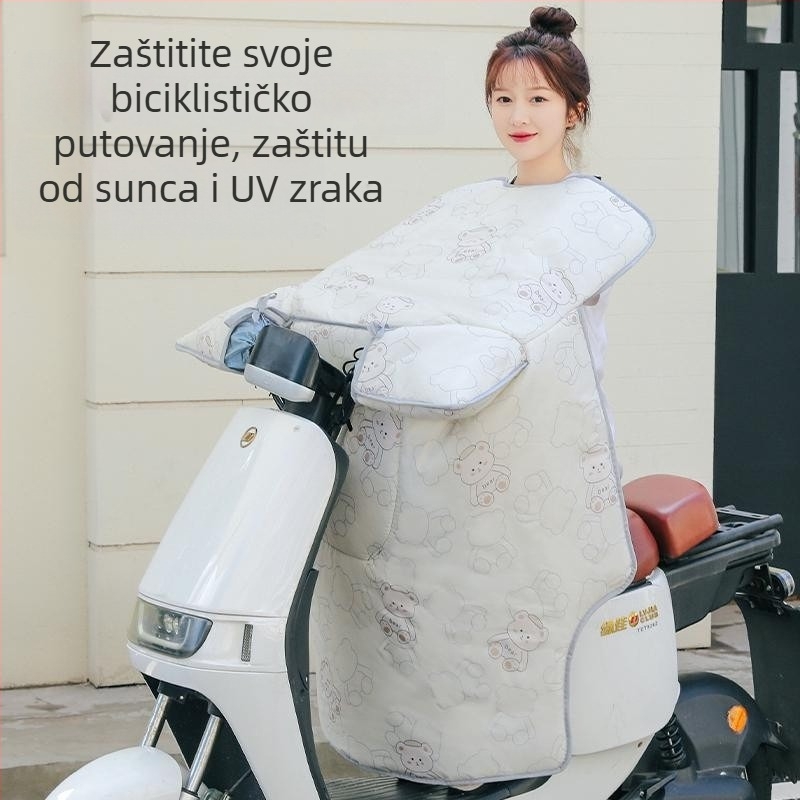 Pokrov za vjetrobran električnih vozila, za sve sezone, dvostrani, vodootporan i UV zaštita, srednje debljine, za proljeće i jesen