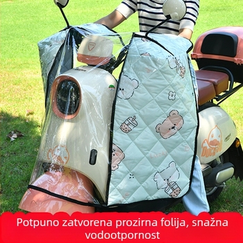 Prednji zaštitnik vjetra i kiše za električna vozila, prozirni pokrov za električne bicikle i motocikle, univerzalno za sve sezone