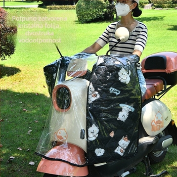 Prednji zaštitnik vjetra i kiše za električna vozila, prozirni pokrov za električne bicikle i motocikle, univerzalno za sve sezone