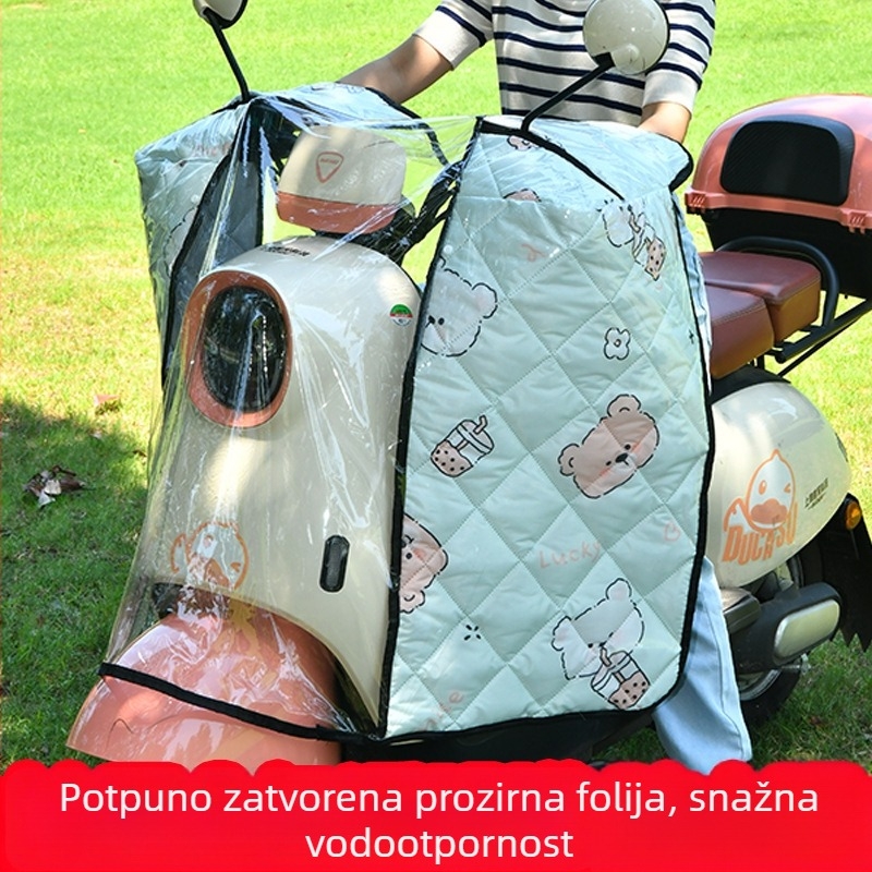 Prednji zaštitnik vjetra i kiše za električna vozila, prozirni pokrov za električne bicikle i motocikle, univerzalno za sve sezone