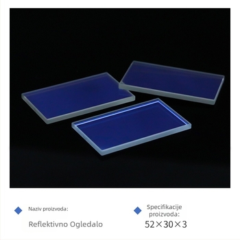 Visoko precizan optički instrument s reflektirajućim ogledalom, odraz 10°, prijenos 90°, visok indeks loma, visoka propusnost, optička prizma