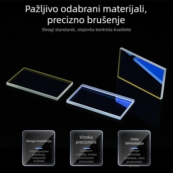 Visoko precizan optički instrument s reflektirajućim ogledalom, odraz 10°, prijenos 90°, visok indeks loma, visoka propusnost, optička prizma