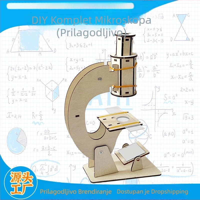 DIY Mikroskop – Drveni set za dječje fizičke eksperimente
