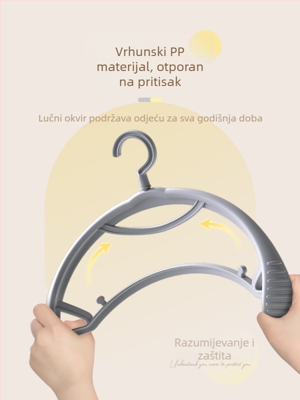 Kućna vješalica za odjeću, bez mrlja, protuklizni nosač, zaštita ramena, za garderobu