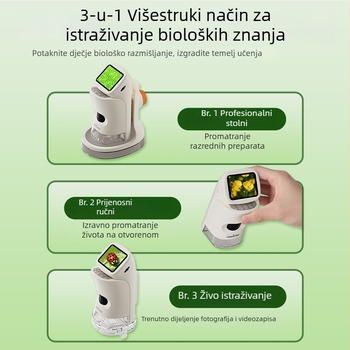 Prijenosni digitalni mikroskop sa zaslonom za dječje astronomske znanstvene eksperimente, model 3011