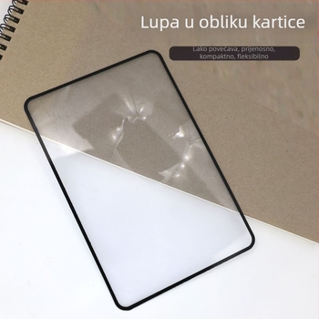 Kartična lupa, prijenosna, visoke rezolucije za čitanje starijih osoba; usmjereno svjetlo za vanjsku upotrebu, paljenje vatre i dječje prirodoslovne eksperimente