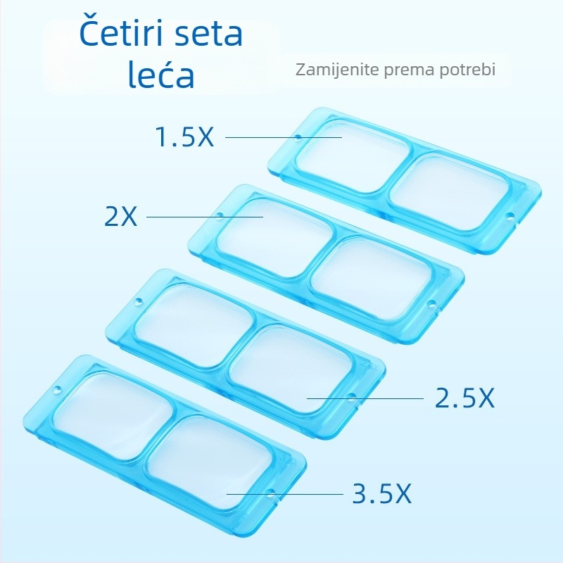 Nosi nosiva lupa za čitanje na glavi s kacigom, naočale za popravak, HD naočale za čitanje za starije osobe, za čitanje novina i provjeru pločica mobilnih telefona