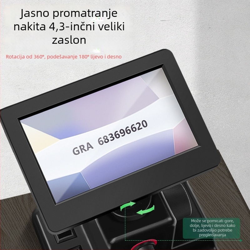 Mikroskop s povećalom za kod oboda dijamanta za nakit