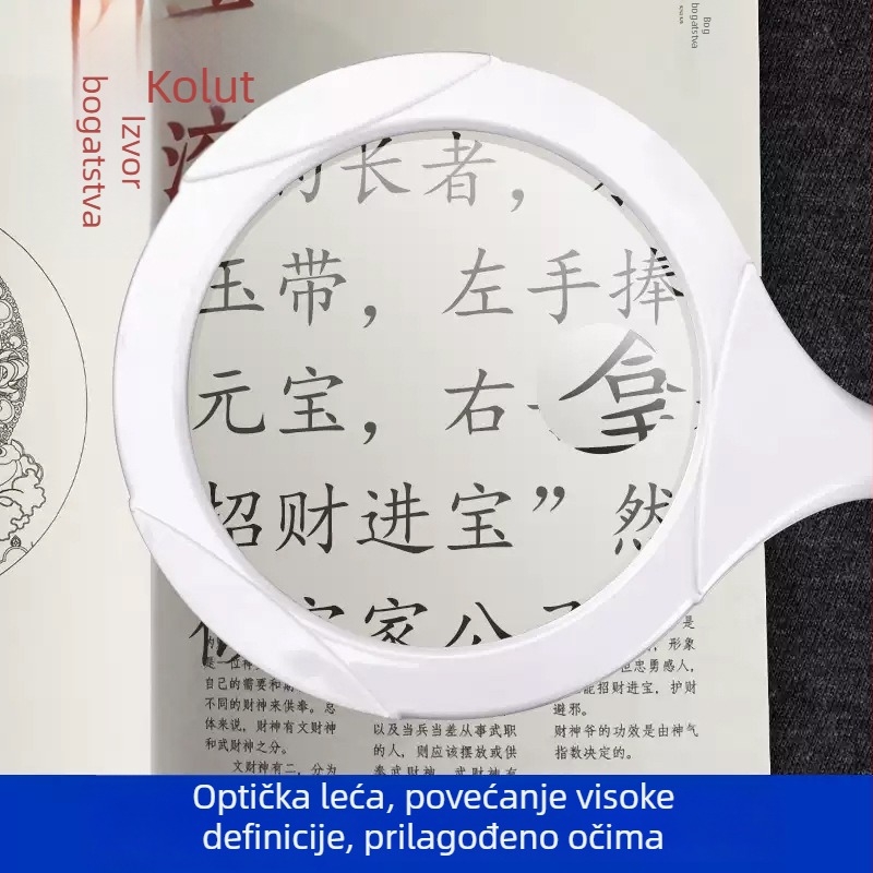 Sklopiva stolna lupa s osvjetljenjem, 10× optičko povećanje, za vez, popravke i graviranje