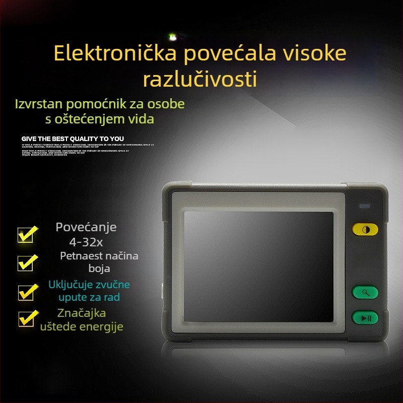 UM031 elektronički vizualni pomagač, 3,5-inčno elektroničko povećalo za televizor, HD 15× povećanje