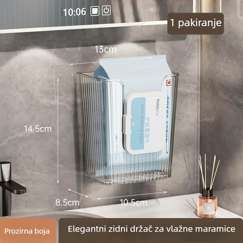 Zidna kutija za mokre maramice – bez bušenja, kutija za papir u kupaonici, moderni luksuz