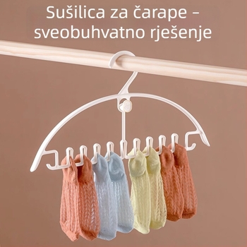 Vješalica za odjeću s valovitim dizajnom i protukliznom površinom, bez tragova, za pohranu u studentskom domu