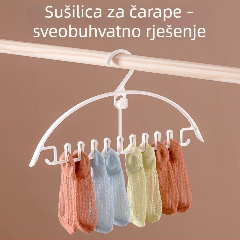 Vješalica za odjeću s valovitim dizajnom i protukliznom površinom, bez tragova, za pohranu u studentskom domu
