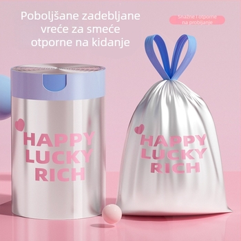 More Pie Extra velika debela vreća za otpad s vrpcom za zatvaranje, za kućanstvo, studentski dom, kuhinju i ured