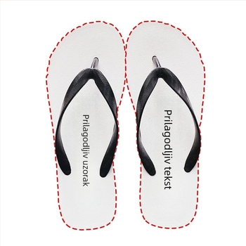 Muške flip-flopice s prilagođenim logom, debeli potplat, protuklizne papuče za plažu