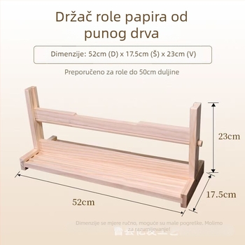 Dugi drveni držač za papirne role za kaligrafiju i slikanje, skladište rižinog papira