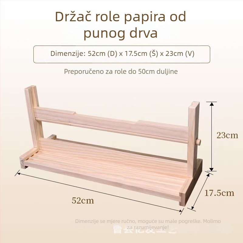 Dugi drveni držač za papirne role za kaligrafiju i slikanje, skladište rižinog papira