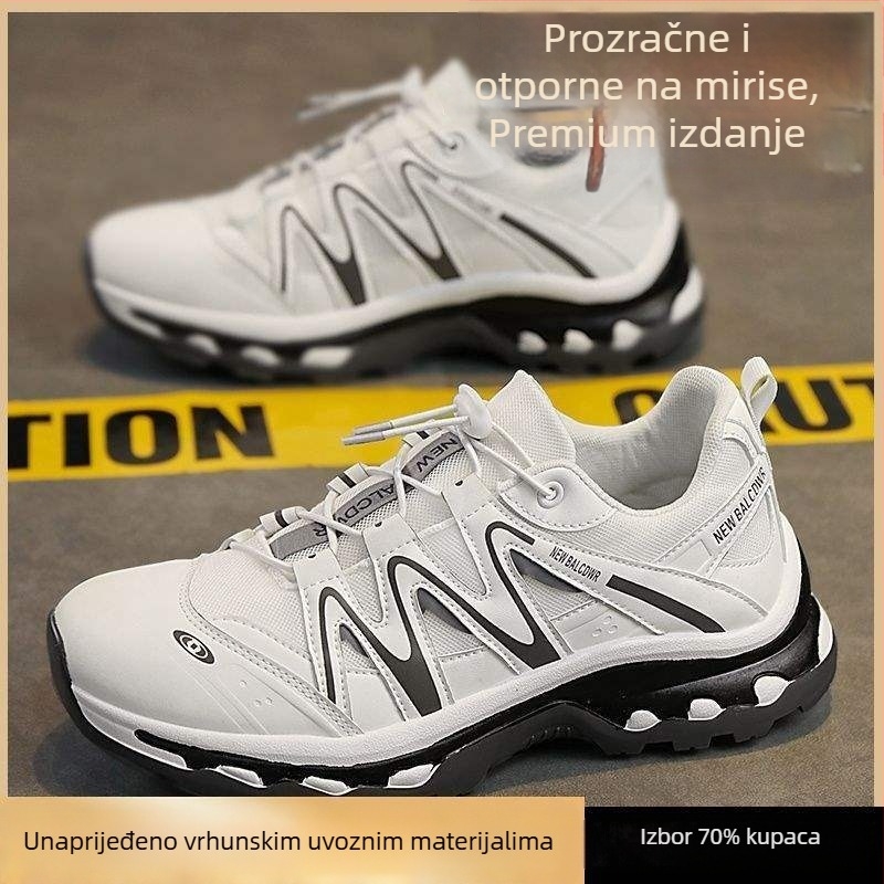 Muške ljetne tenisice od prozračne mreže, udobne za trčanje, s debelim potplatom, za planinarenje na otvorenom