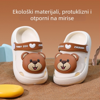 Dječje ljetne papuče s rupicama, sladak crtani dizajn, mekana potplata, pogodna za unutarnju i vanjsku upotrebu, unisex