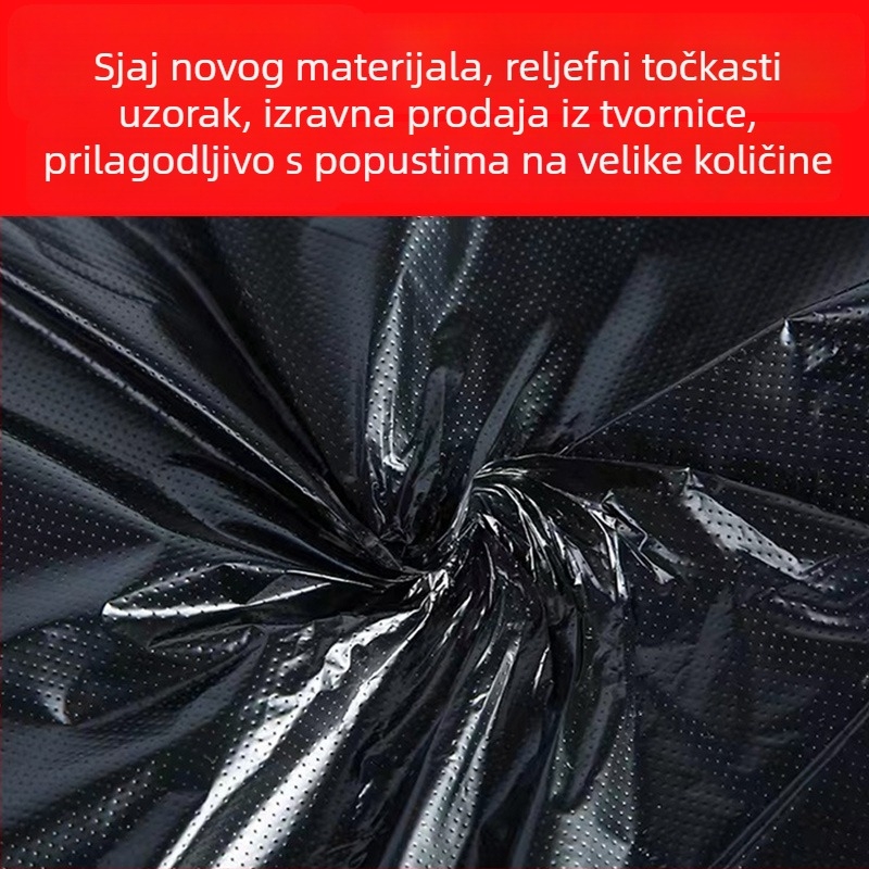 Velika debela vreća za otpad za kućnu i komercijalnu uporabu, kuhinja i catering, crna, velika veličina, 60/70/80, plastika