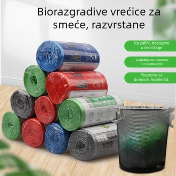 Vreće za otpad u vestnom stilu, biološki razgradive, debele, kućne crne vreće za kuhinju