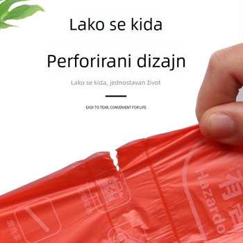 Vreće za otpad u vestnom stilu, biološki razgradive, debele, kućne crne vreće za kuhinju