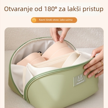 PU torba za pohranu donjeg rublja – velika kapaciteta, prijenosni putni organizator za donje rublje i čarape