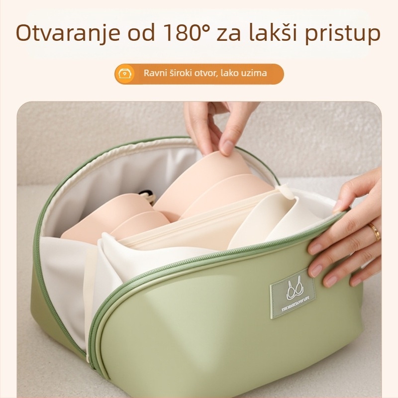 PU torba za pohranu donjeg rublja – velika kapaciteta, prijenosni putni organizator za donje rublje i čarape