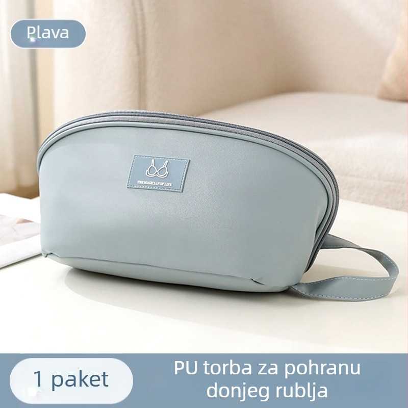 PU torba za pohranu donjeg rublja – velika kapaciteta, prijenosni putni organizator za donje rublje i čarape