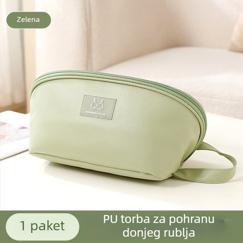 PU torba za pohranu donjeg rublja – velika kapaciteta, prijenosni putni organizator za donje rublje i čarape